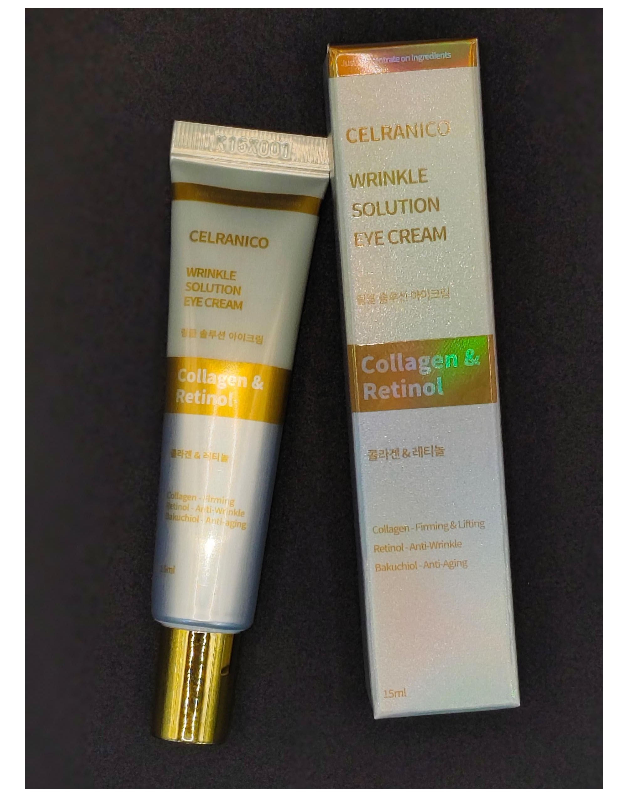 CELRANICO Wrinkle Solution Eye Cream Collagen & Retinol 15ml